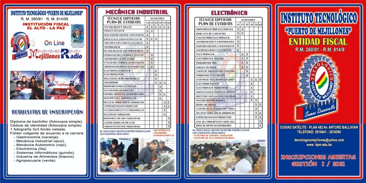 Folleto institucional ITPM